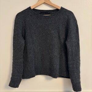 Jenni Kayne Dark Gray Crew Neck Sweater